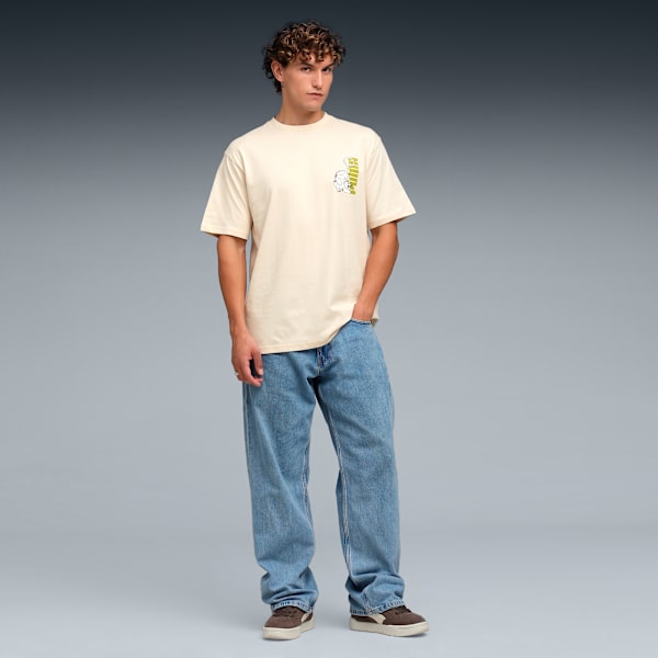 Graphic Back Print Men's Relaxed Fit T-shirt, Alpine Snow, extralarge-IND