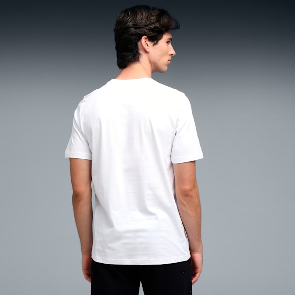 Graphic Front Print Men's Regular Fit T-shirt, PUMA White, extralarge-IND