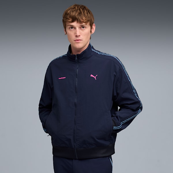 PUMA x MADHAPPY Nylon Track Jacket, PUMA Navy, extralarge