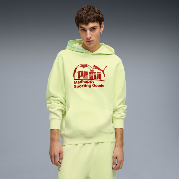 Sudadera con capucha de tejido polar PUMA x MADHAPPY, Apple Spritz, extralarge