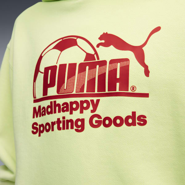 Sudadera con capucha de tejido polar PUMA x MADHAPPY, Apple Spritz, extralarge
