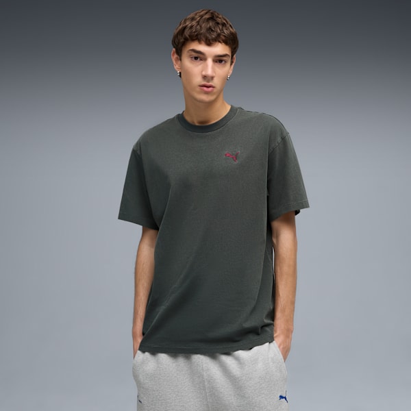 Playera estampada PUMA x MADHAPPY, Mineral Gray, extralarge