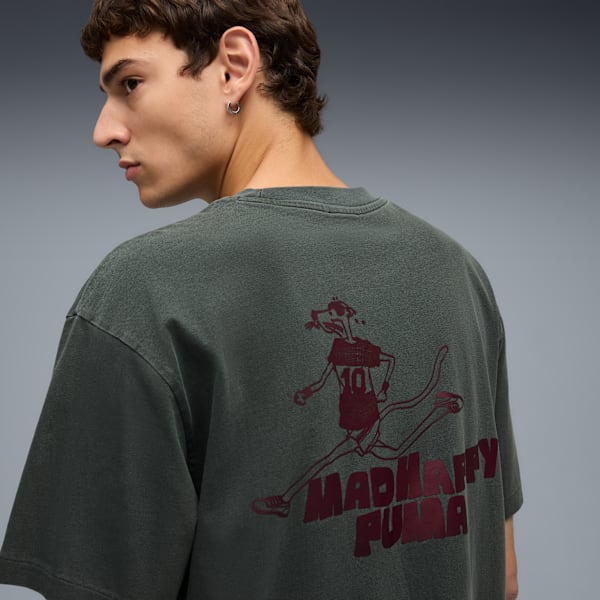 Playera estampada PUMA x MADHAPPY, Mineral Gray, extralarge