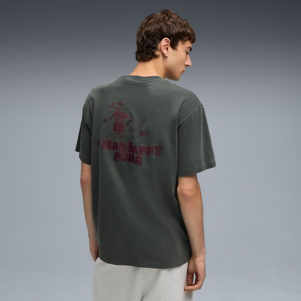 Playera estampada PUMA x MADHAPPY, Mineral Gray, extralarge