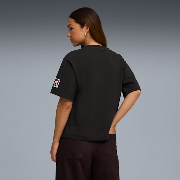 Día de Muertos Women's Relaxed Tee, PUMA Black, extralarge