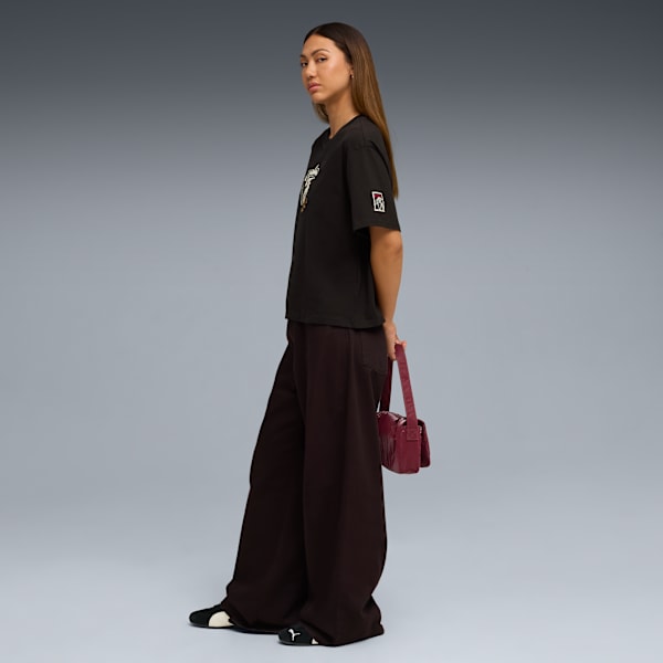 Día de Muertos Women's Relaxed Tee, PUMA Black, extralarge