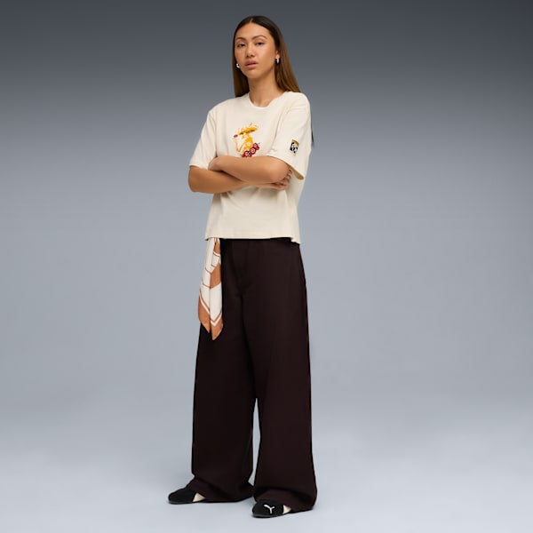 Día de Muertos Women's Relaxed Tee, Alpine Snow, extralarge