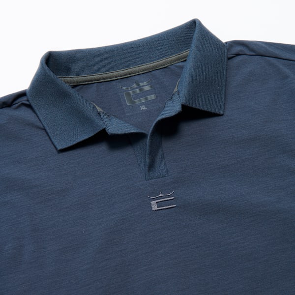メンズ ゴルフ COBRA スキッパー 半袖 ポロシャツ, Strong Gray, extralarge-JPN