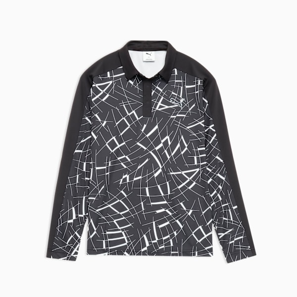 ウィメンズ ゴルフ シャドウキャット グラフィック 長袖 ポロシャツ, PUMA Black, extralarge-JPN