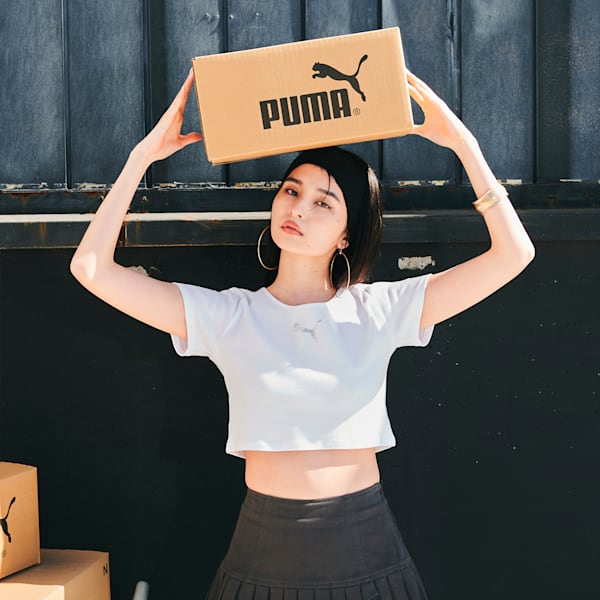 ウィメンズ PUMA x EVRIS 半袖 Tシャツ, PUMA White, extralarge-JPN