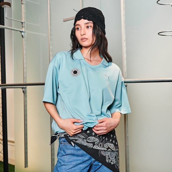 ウィメンズ PUMA x Ungrid フットボール 半袖 シャツ, Modern Mint, extralarge-JPN
