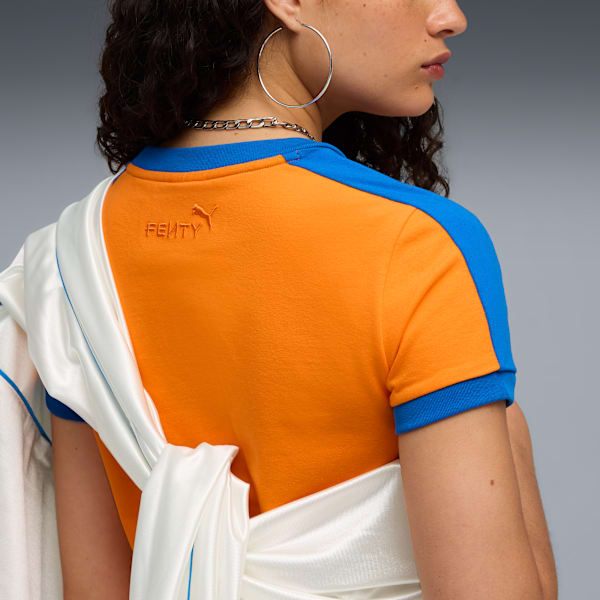 PUMA X FENTY T7 Slim Tee, Rickie Orange, extralarge
