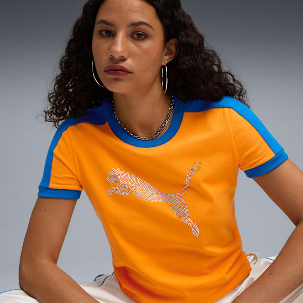 PUMA X FENTY T7 Slim Tee, Rickie Orange, extralarge
