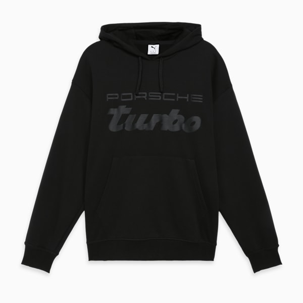 Porsche Legacy Men's Relaxed Fit Hoodie, PUMA Black, extralarge-IND