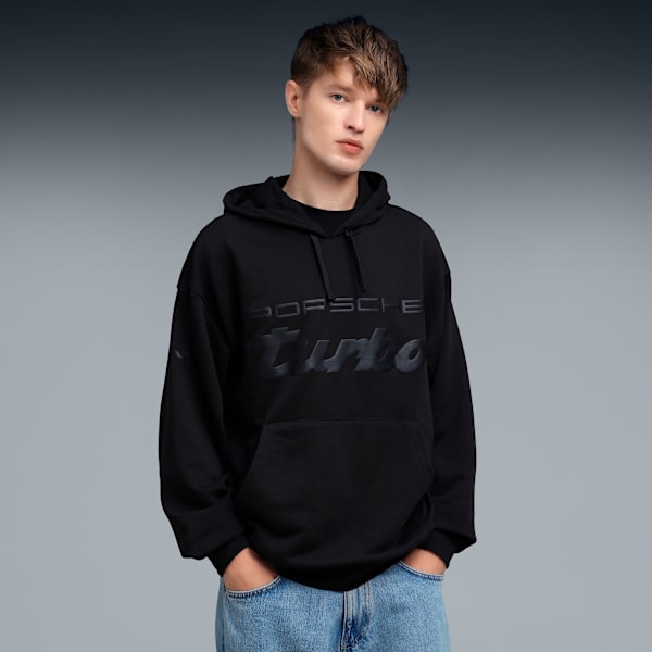 Porsche Legacy Essentials Hoodie Men, PUMA Black, extralarge
