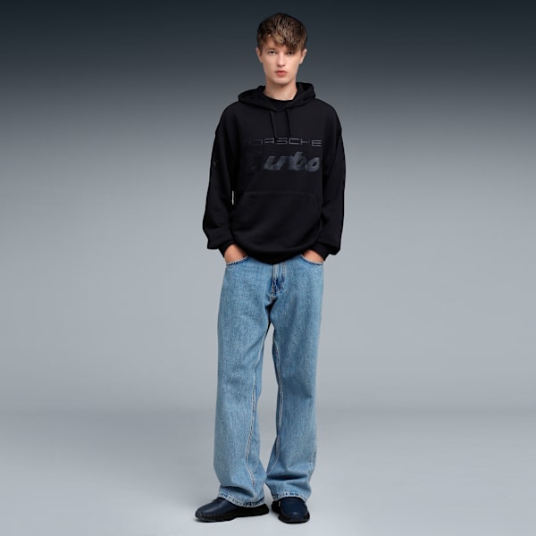 Porsche Legacy Essentials Hoodie Men, PUMA Black, extralarge
