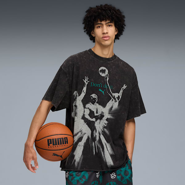 Hoopocaplypse Basketball Tee I, PUMA Black, extralarge-IND