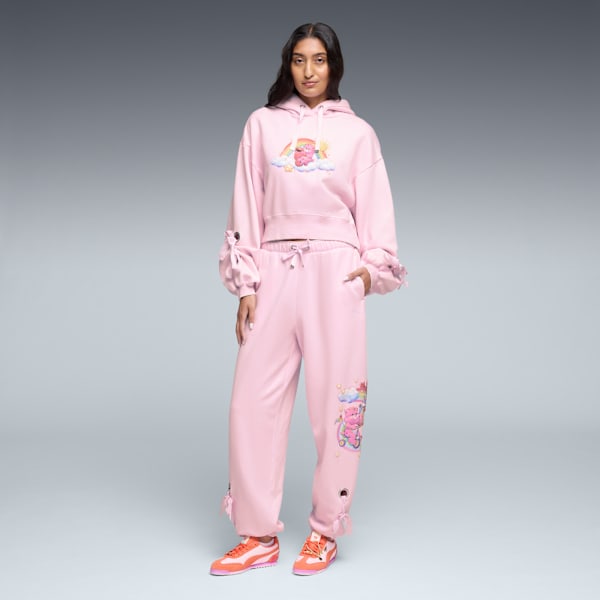 PUMA x CARE BEARS x SESAME STREET Women's Relaxed Fleece Hoodie, Pearl Pink, extralarge