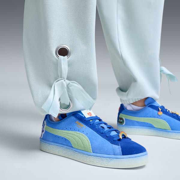 PUMA x CARE BEARS x SESAME STREET Women's Relaxed Fleece Pants, Sea Glass, extralarge