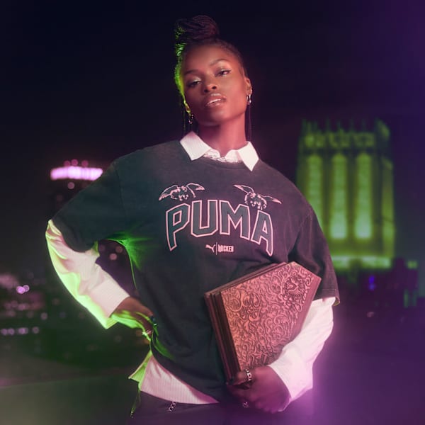 T-shirt graphique PUMA x WICKED Oz Unisexe, PUMA Black, extralarge