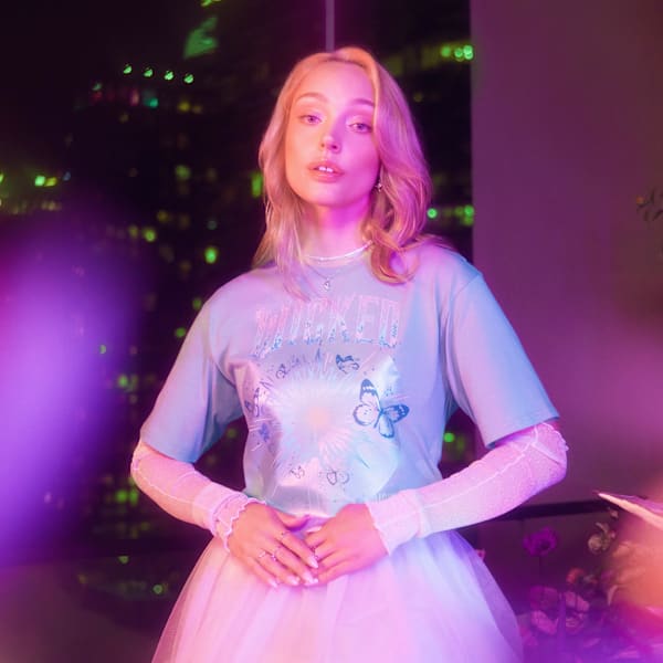 T-shirt PUMA x WICKED Goodness Femme, Lilac Luster, extralarge