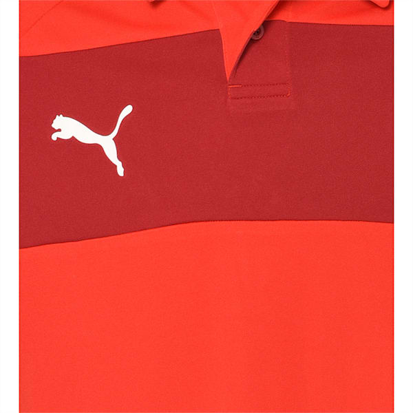 Football Spirit II Polo, puma red-white, extralarge-IND