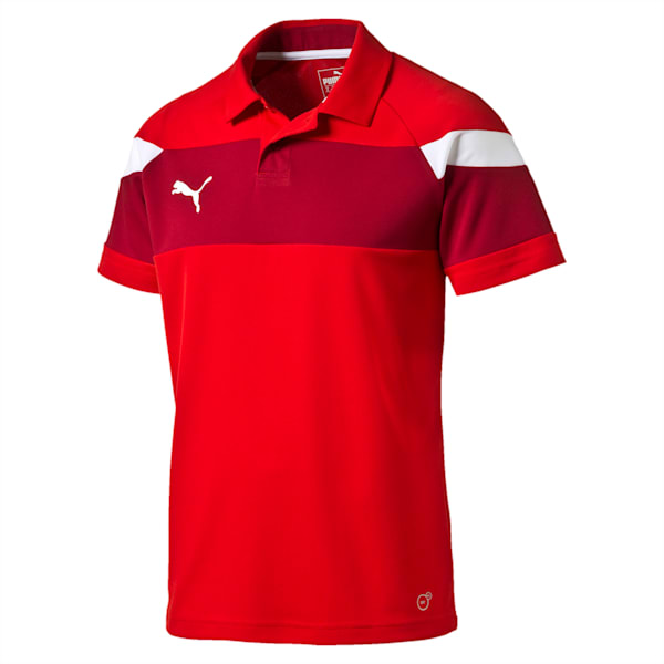 Football Spirit II Polo, puma red-white, extralarge-IND