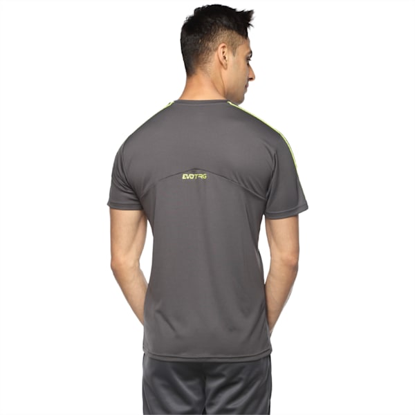 evoTRG Men’s Football Training T-Shirt, Asphalt-Safety Yellow, extralarge-IND