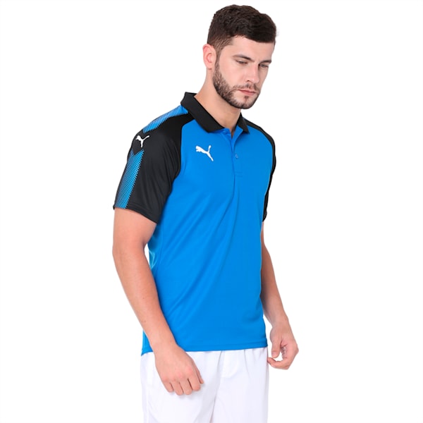 Football Men's Ascension Training Polo, Puma Royal-Puma Black, extralarge-IND
