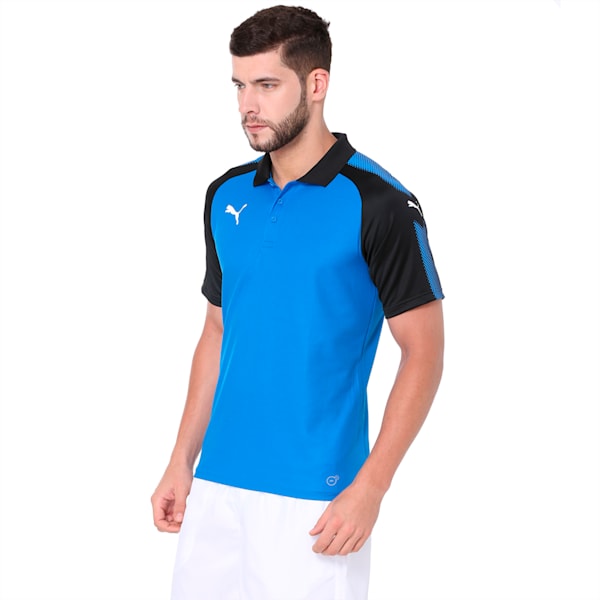 Football Men's Ascension Training Polo, Puma Royal-Puma Black, extralarge-IND