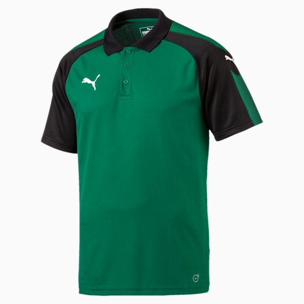 Football Men's Ascension Training Polo, Power Green-Puma Black, extralarge-IND