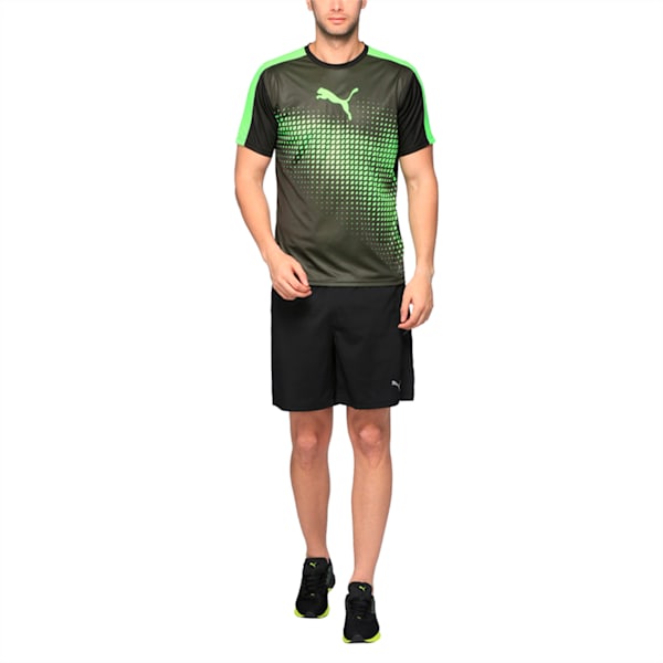 evoTRG Men's Football Training T-Shirt, Puma Black-Green Gecko, extralarge-IND