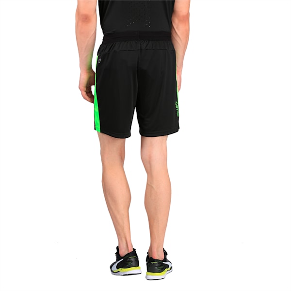 evoTRG Men's Football Training Shorts, Puma Black-Green Gecko, extralarge-IND