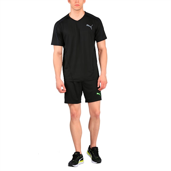 evoTRG Men's Football Training Shorts, Puma Black-Green Gecko, extralarge-IND