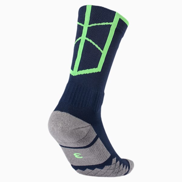 Men's ftblNXT Socks, Peacoat-Green Gecko, extralarge-IND