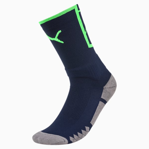 Men's ftblNXT Socks, Peacoat-Green Gecko, extralarge-IND
