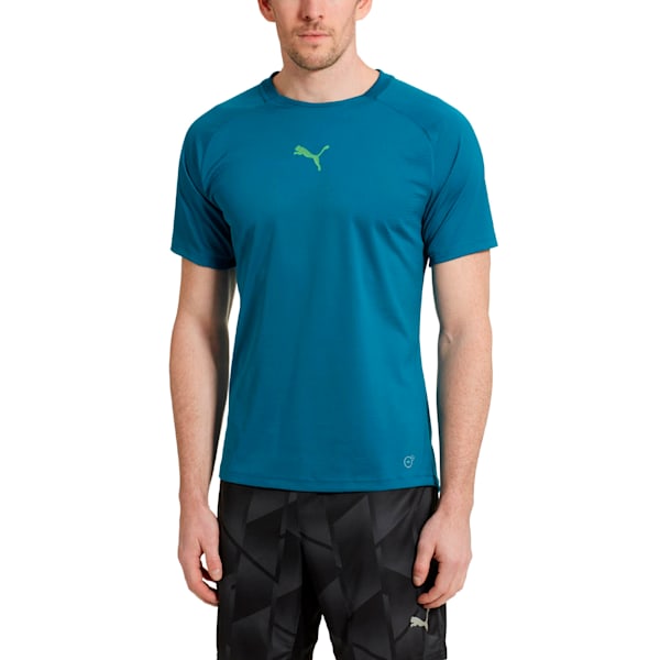 ftblNXT PWRCOOL Men’s T-shirt, Deep Lagoon-Green Gecko, extralarge
