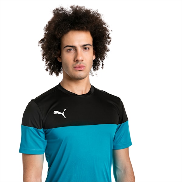 ftblPLAY dryCELL Men's Shirt, Puma Black-Caribbean Sea, extralarge-IND