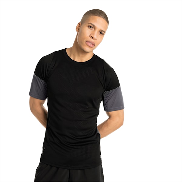 ftblNXT Graphic Men's Training Top, Puma Black-Iron Gate, extralarge-IND