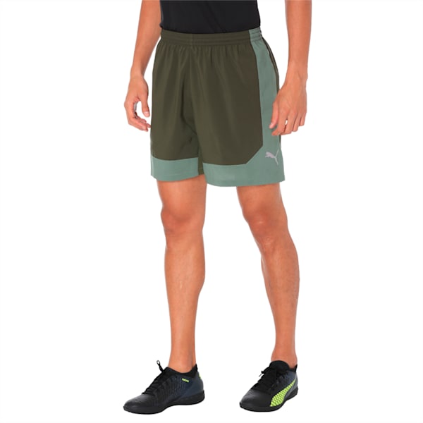 ftblNXT Woven Men's Training Shorts, Forest Night-Laurel Wreath, extralarge-IND