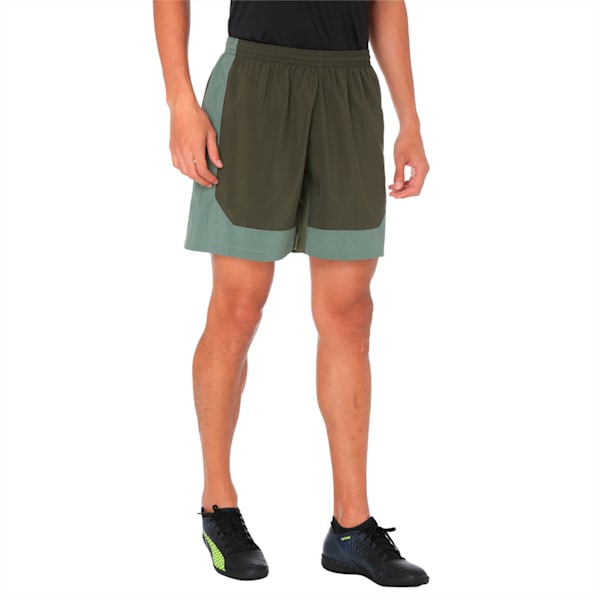 ftblNXT Woven Men's Training Shorts, Forest Night-Laurel Wreath, extralarge-IND