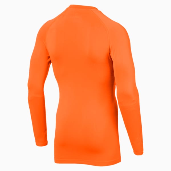 ftblNXT Long Sleeve Men's Baselayer, Shocking Orange, extralarge