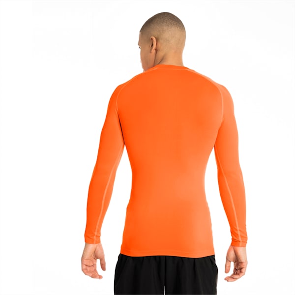 ftblNXT Long Sleeve Men's Baselayer, Shocking Orange, extralarge