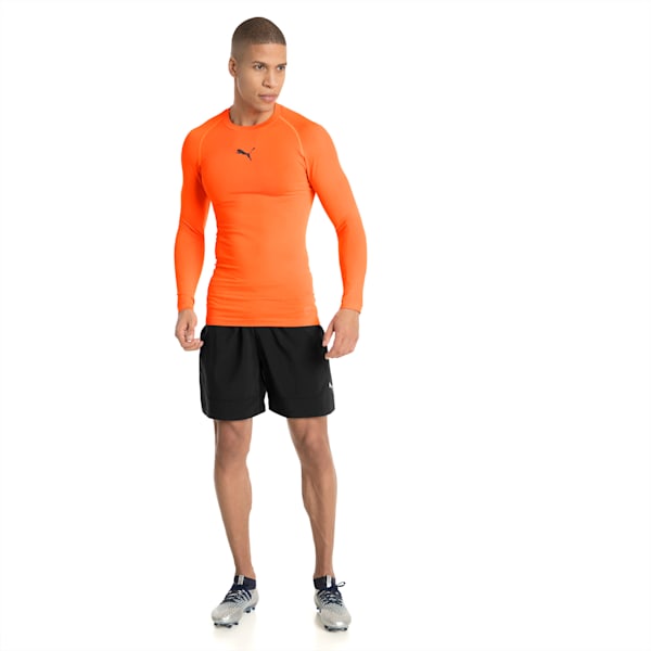 ftblNXT Long Sleeve Men's Baselayer, Shocking Orange, extralarge
