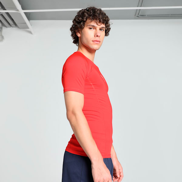 LIGA Baselayer Short Sleeve Men's Tee, Puma Red, extralarge-IND