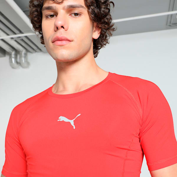 LIGA Baselayer Short Sleeve Men's Tee, Puma Red, extralarge-IND