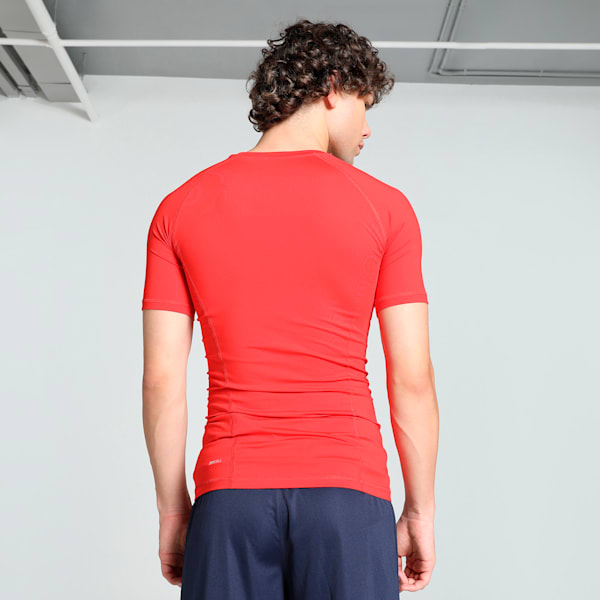 LIGA Baselayer Short Sleeve Men's Tee, Puma Red, extralarge-IND