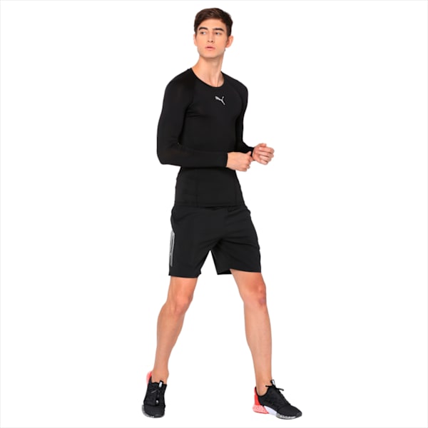 LIGA Baselayer Men's Long Sleeve Football Tee, Puma Black, extralarge-IND