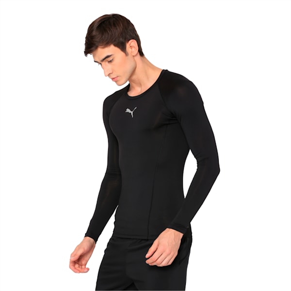 LIGA dryCELL Baselayer Long Sleeve T-Shirt, Puma Black, extralarge-IND