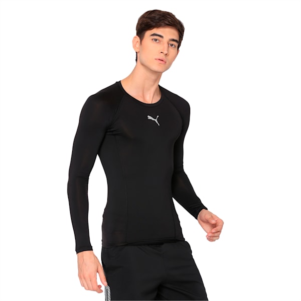 LIGA dryCELL Baselayer Long Sleeve T-Shirt, Puma Black, extralarge-IND